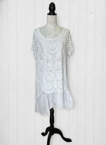 Gorgeous white embroidered - white,