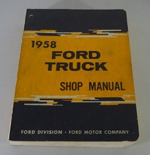 Workshop Manual / Service Manual Ford Truck + Pickup 500 - 1100 From 1958