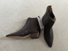 Joules Walcott Leather Chelsea Boots Brown Size 7 New