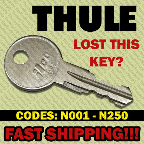 Thule replacement key cut - thule,