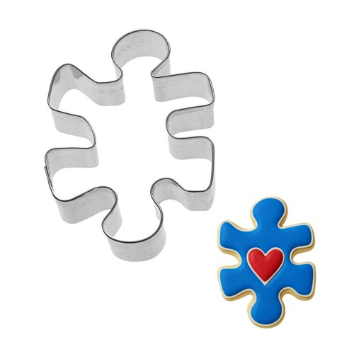 Puzzle cookie cutter - puzzle, 3.25''