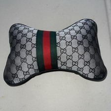 1X Black RECARO Soft Plush Head Pillow Seat Support Headrest Cushion Neck Rest