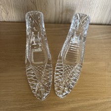 Pair cut glass crystal - pair,