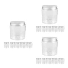18 pcs 250ml Mini Plastic Jars