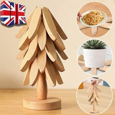 Tree Shape Trivet Set Wooden