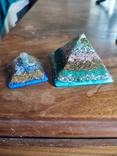 Orgonite pyramid rose - orgonite, quartz
