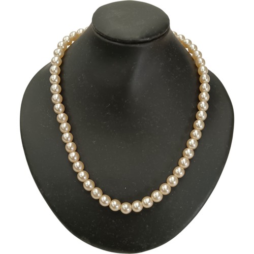 Lotus simulated pearl necklace - lotus,