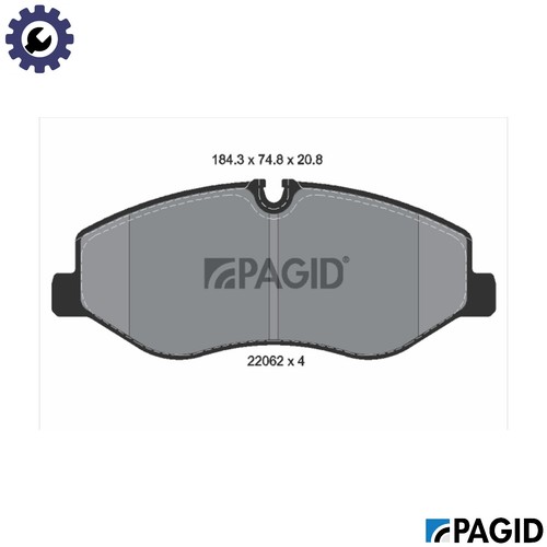 Brake pad set - pad,