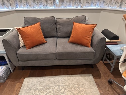 Dfs dark grey - two, seater