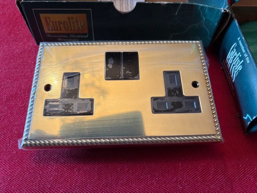 Georgian brass 2 - 2, 2-gang