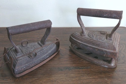 Pair victorian antique cast - of,