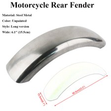 6.1'' Flat Long Motorcycle Rear Fender Mudguard Unpainted For Bobber Chopper