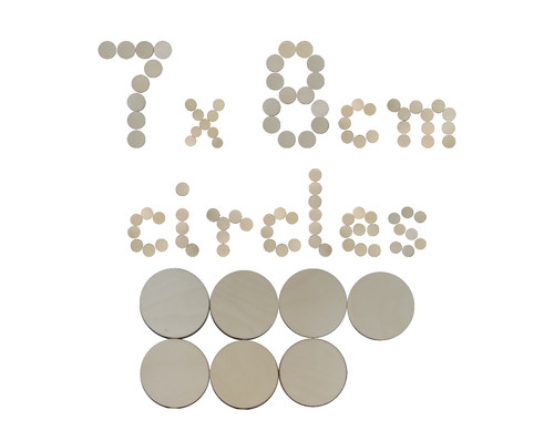 Wooden circle disc plaque 8cm - circle,