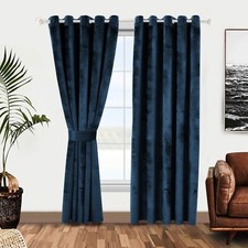 Plush Velvet Curtains Eyelet