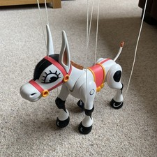 Vintage Retro Muffin The Mule String Puppet Horse Plastic Teaching - Working