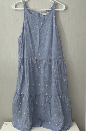 Loft blue chambray tiered - loft,