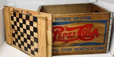 Vtg  Wood Pepsi Cola Wooden