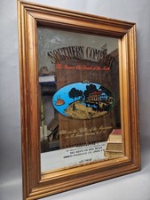 Vintage Southern comfort advertising mirror framed wall mirror bar