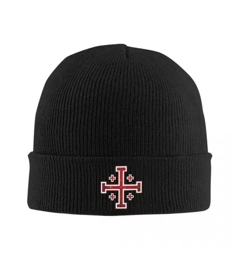Jerusalem cross beanie - jerusalem,