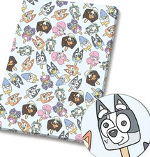 Polycotton Fabric Bluey Bingo