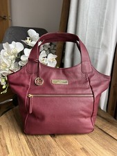 PURE LUXURIES Shoulder Bag  Burgundy Leather Tote Handbag 