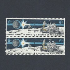 Apollo 15 Lunar Rover - Vintage Mint Set of 4 Stamps 54 Years Old!