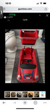 Kids car strollex  Red Car mini shopping Trolley,used good condition 
