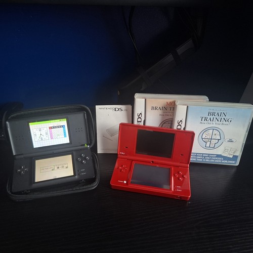 Nintendo red dsi and black - dsi,