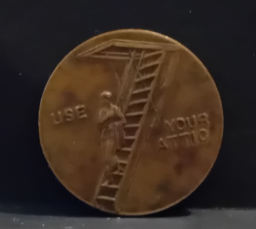 1920 bronze attic ladder - c.,