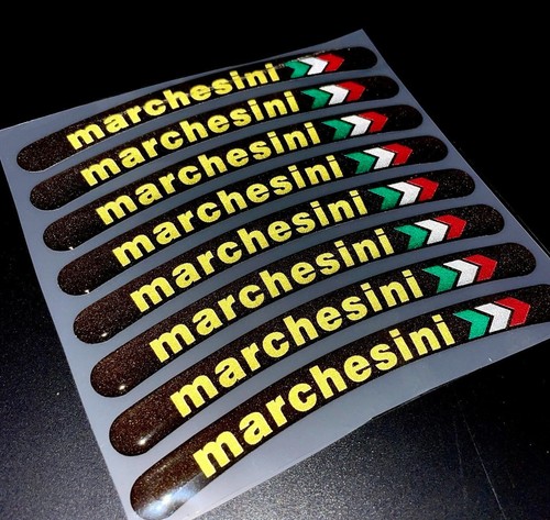 Marchesini wheel decals rim - 8x,