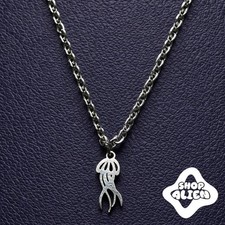 Tiny jellyfish Charm Necklace