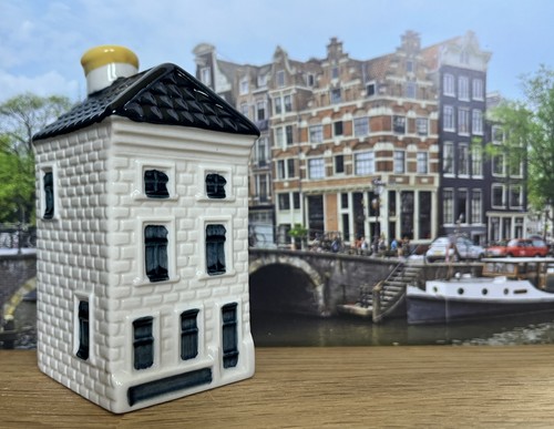 Klm delft blue - blue, house