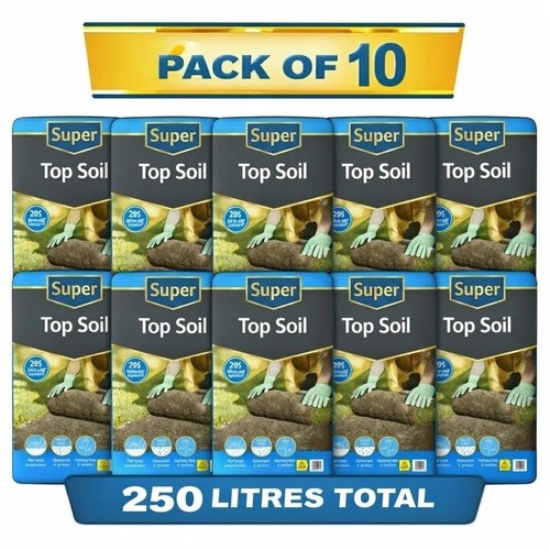 250l topsoil 10x25l bulk bag - 250l,