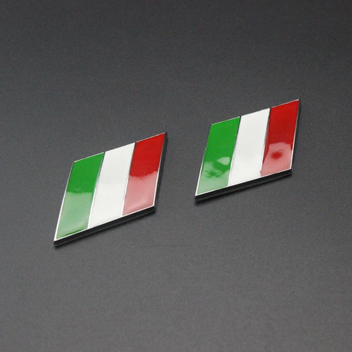 Italy flag sticker side - 2x,