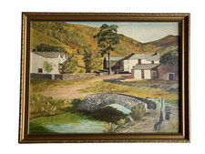 Vtg Naive Original Painting