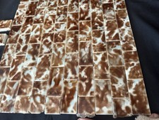 AETCO Antique Fireplace Tiles – Caramel Smoke Mottle – 49 Brick + 16 Accents