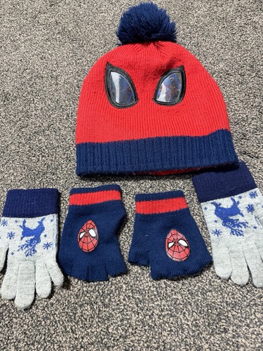 Spider man hat and gloves - spider-man,