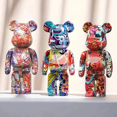 Graffiti bear figurine storage - graffiti,