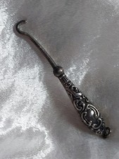 Vintage Antique Silver Button