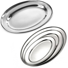 STAINLESS STEEL OVAL RICE TRAY