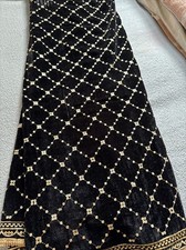 Black Pakistani Shawl Timeless Elegant Velvet Embroidered