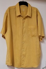 Marks & Spencer Men's Short Sleeve Linen Shirt Size 2XL