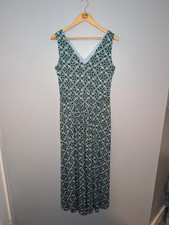 Boden Green Print Viscose Maxi