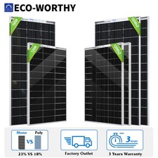 ECO-WORTHY Bifacial 12V Solar