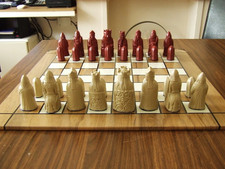 Isle of Lewis Chess Set Pieces, All Felted, Good but used Condition-632UNTBL