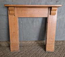 A RECLAIMED VINTAGE PINE FIRE SURROUND FS0429
