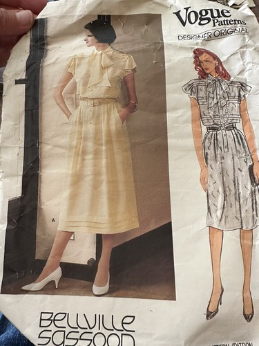 Vogue 80s dress sewing - 80s,