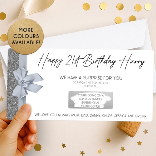 Personalised scratch card - personalised,