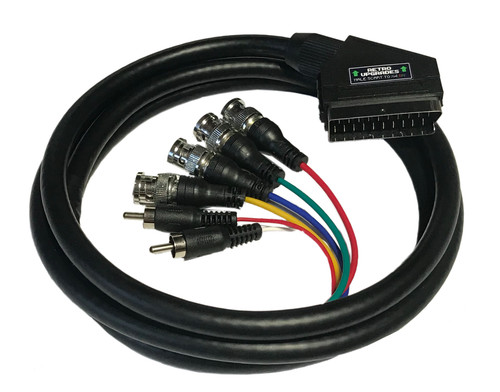 Male scart bnc cable for - male,