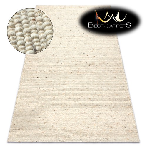 Natural double sided wool rugs - natural,